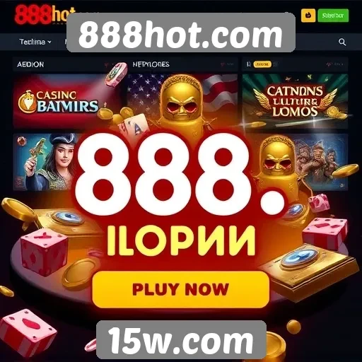 Variedade de jogos disponíveis no 888hot.com